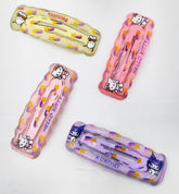 Hana Jewel 12 Pcs Cute Kitty Hair Clips - Multicolor Snap Clips, Hair Barrettes & Duckbill Hairpins for Girls & Kids